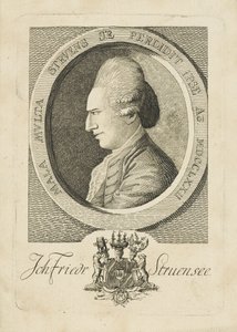 Portrét hraběte Johanna Friedricha Struensee 1737-1772, 1773. od Unbekannt
