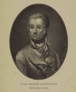 Portrét hraběte Levina Leontyho August Theophil von Bennigsen 1745-1826 od Unbekannt