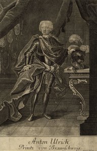 Portrét vévody Anthonyho Ulricha z Brunswicku 1714-1774, um 1700 od Unbekannt