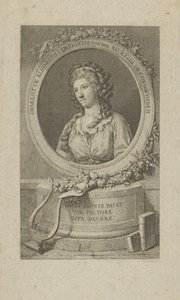 Portrét Elisy von der Recke 1754-1833, 1792. od Unbekannt