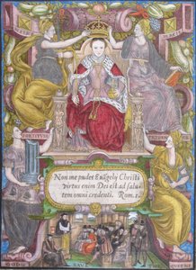 Portrét Alžběty I. Anglické s korunou, 1572 od Unbekannt