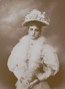 Portrét carevny Alexandry Fjodorovny, manželky ruského cara Mikuláše II. 1872-1918 od Unbekannt