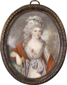 Portrét císařovny Marie Fjodorovny Sophie Dorothea z Württemberska 1759-1828, počátek 19. stol. od Unbekannt