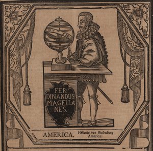 Portrét Ferdinanda Magellana 1470-1521, 1724. od Unbekannt