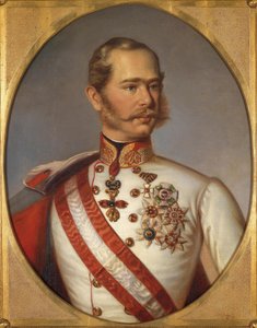 Portrét Františka Josefa I. Rakouska, cca 1855 od Unbekannt
