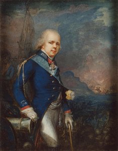 Portrét velkovévody Konstantina Pavloviče z Ruska 1779-1831 před bitvou u Novi, 1799 od Unbekannt