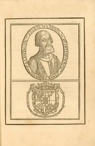 Portrét Hernána Cortése 1485-1547 s jeho erbem, 1588. od Unbekannt