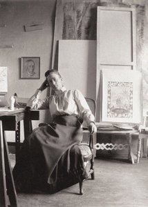 Portrét Hilmy af Klingt 1862-1944, c. 1900 od Unbekannt