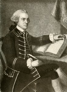 Portrét Johna Hancocka, v kabátě s dvojitými klopami na kapsách, c1780, 1937. od Unbekannt