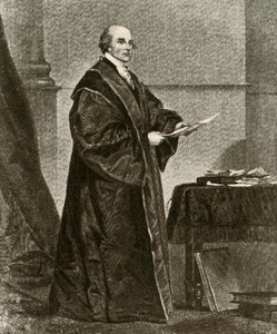 Portrét Johna Jaye v jeho hábitu jako prvního hlavního soudce Spojených států, c1780, 1937. od Unbekannt
