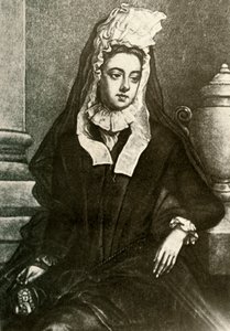 Portrét lady Fenwickové, zobrazující truchlící vdovy, 1695, 1937. od Unbekannt