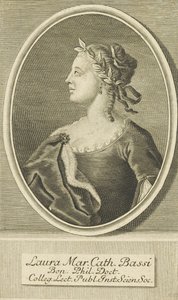 Portrét Laury Bassi 1711-1778, 1738. od Unbekannt