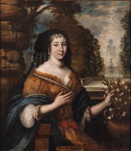 Portrét Madeleine de Scudéry 1607-1701, 17. století. od Unbekannt