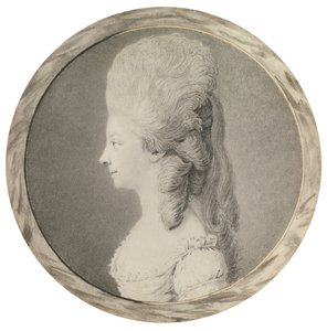Portrét Marie Louise Savojské 1749-1792, princezna z Lamballe, druhá polovina 18. století od Unbekannt