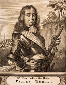 Portrét Paula Würtze 1612-1676 Od: Scéna války, 1675. od Unbekannt