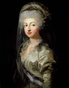 Portrét princezny Karolíny Maria Teresa Giuseppa z Parmy 1770-1804, konec 18. století od Unbekannt