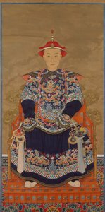 Portrét císaře Qianlong jako mladého muže, 19. století. od Unbekannt