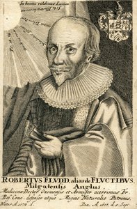 Portrét Roberta Fludda 1574-1637, 17. století od Unbekannt