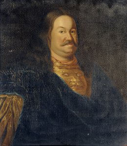 Portrét senátora prince Jakova Fjodoroviče Dolgorukova 1639-1720, počátek 18. stol. od Unbekannt