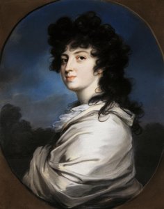 Portrét Jekatěriny Bakuninové 1777-1846, c. 1810 od Unbekannt