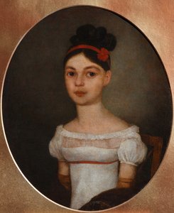 Portrét Jelizavety Fjodorovny Ozerové, rozené Zagrjazyské 1800-1885, c. 1815 od Unbekannt