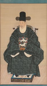 Portrét Yun Dongseom 1710-1795, ca. 1790-1805. od Unbekannt