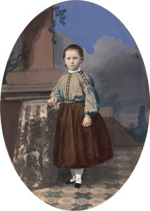 Portrét dívky, 60. léta 19. století. od Unbekannt