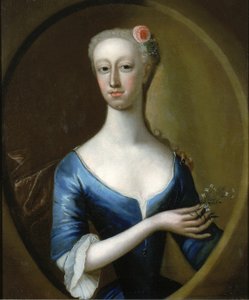 Portrét dámy, ca. 1740. od Unbekannt