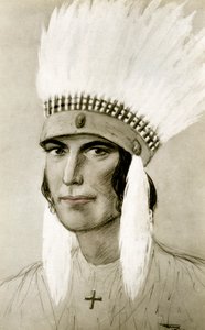 Portrét amerického Indiána, 20. století od Unbekannt