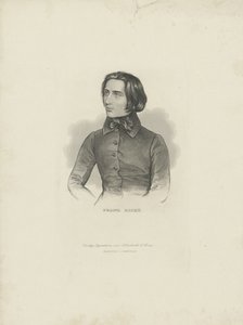Portrét skladatele Franze Liszta 1811-1886, 1840-1850. od Unbekannt