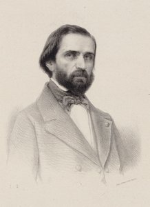 Portrét skladatele Giuseppe Verdiho 1813-1901, c. 1850. od Unbekannt
