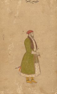 Portrét dvořana Mirzy Muizze, c. 1680-1700. od Unbekannt