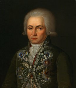 Portrét básníka Gavrily R. Derzhavin 1743-1816, 90. léta 18. století od Unbekannt