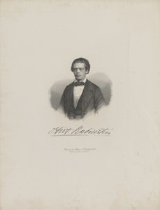 Portrét skladatele Antona Rubinsteina 1829-1894, c. 1850. od Unbekannt