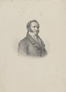 Portrét skladatele Gioachina Antonia Rossiniho 1792-1868, 1826. od Unbekannt