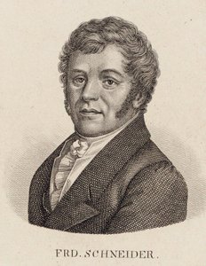 Portrét varhaníka a skladatele Friedricha Schneidera 1786-1853. od Unbekannt