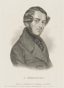 Portrét klavíristy a skladatele Sigismund Thalberg 1812-1871 , c. 1850. od Unbekannt