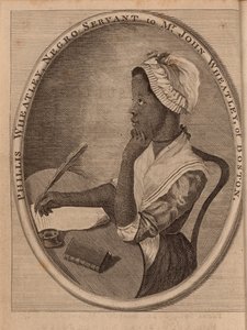 Portrét básníka Phillis Wheatley c.1753-1784, 1773. od Unbekannt
