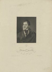 Portrét básníka Thomase Moorea 1779-1852, 30. léta 19. století. od Unbekannt