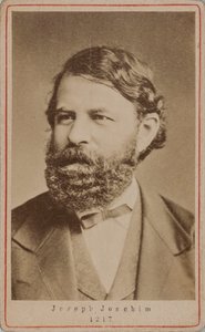 Portrét houslisty a skladatele Josepha Joachima 1831-1907, 70. léta 19. století. od Unbekannt