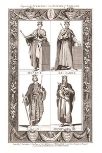 Portréty a šaty anglických králů s erby, 1784 od Unbekannt