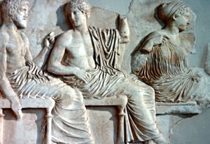 Poseidon, Apollo a Artemis, 447-432 př.nl od Unbekannt