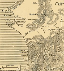 Pozice sil ANZAC na poloostrově Gallipoli v Turecku, první světová válka, červenec 1915, c1920. od Unbekannt