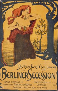 Plakát k výstavě berlínské secese, c. 1900