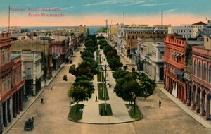 Promenáda Prado, Havana, Kuba, 1910 od Unbekannt