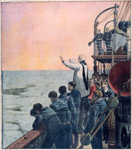 Modlitby na místě potopení Titaniku, 1912 od Unbekannt