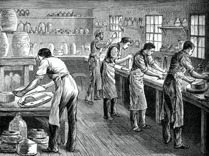 Pressers at work, c1880 od Unbekannt