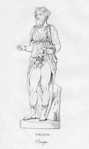 Priapo Priape, c1850 od Unbekannt