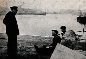 Premiér a muži v ulici, 1940, 1945. od Unbekannt