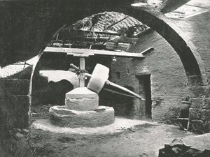 Primitivní kukuřičný mlýn, delta Nilu, Egypt, 1895. od Unbekannt